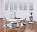 Kachina Mirrored & Faux Gems Coffee Table - Michael's Discount Furniture