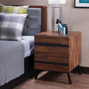 Karine Walnut & Black End Table - Michael's Discount Furniture