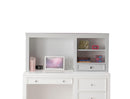 Lacey White Computer Hutch - Michael's Discount Furniture