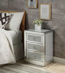 Lavina Mirrored & Faux Diamonds Accent Table - Michael's Discount Furniture