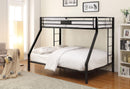 Limbra Sandy Black Bunk Bed (Twin XL/Queen) - Michael's Discount Furniture