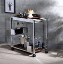 Lisses Chrome Serving Cart - Michael's Discount Furniture