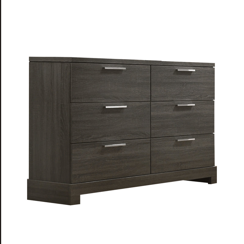 grey white oak dresser Lantha Gray Oak Dresser