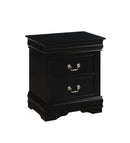 Louis Philippe Black Nightstand - Michael's Discount Furniture