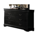 Louis Philippe Black Dresser - Michael's Discount Furniture