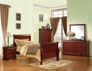 Louis Philippe III Cherry Twin Bed - Michael's Discount Furniture