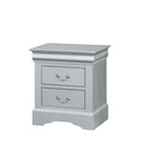 Louis Philippe III Platinum Nightstand - Michael's Discount Furniture
