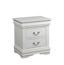 Louis Philippe White Nightstand - Michael's Discount Furniture