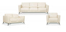 Malaga Cream Leather Sofa - Michael's Discount Furniture