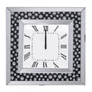 Marku Mirrored & Faux GemStones Wall Clock - Michael's Discount Furniture
