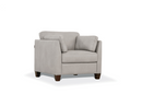 Matias Dusty White Leather Chair - Michael's Discount Furniture