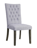 Merel Gray Linen & Gray Oak Side Chair - Michael's Discount Furniture