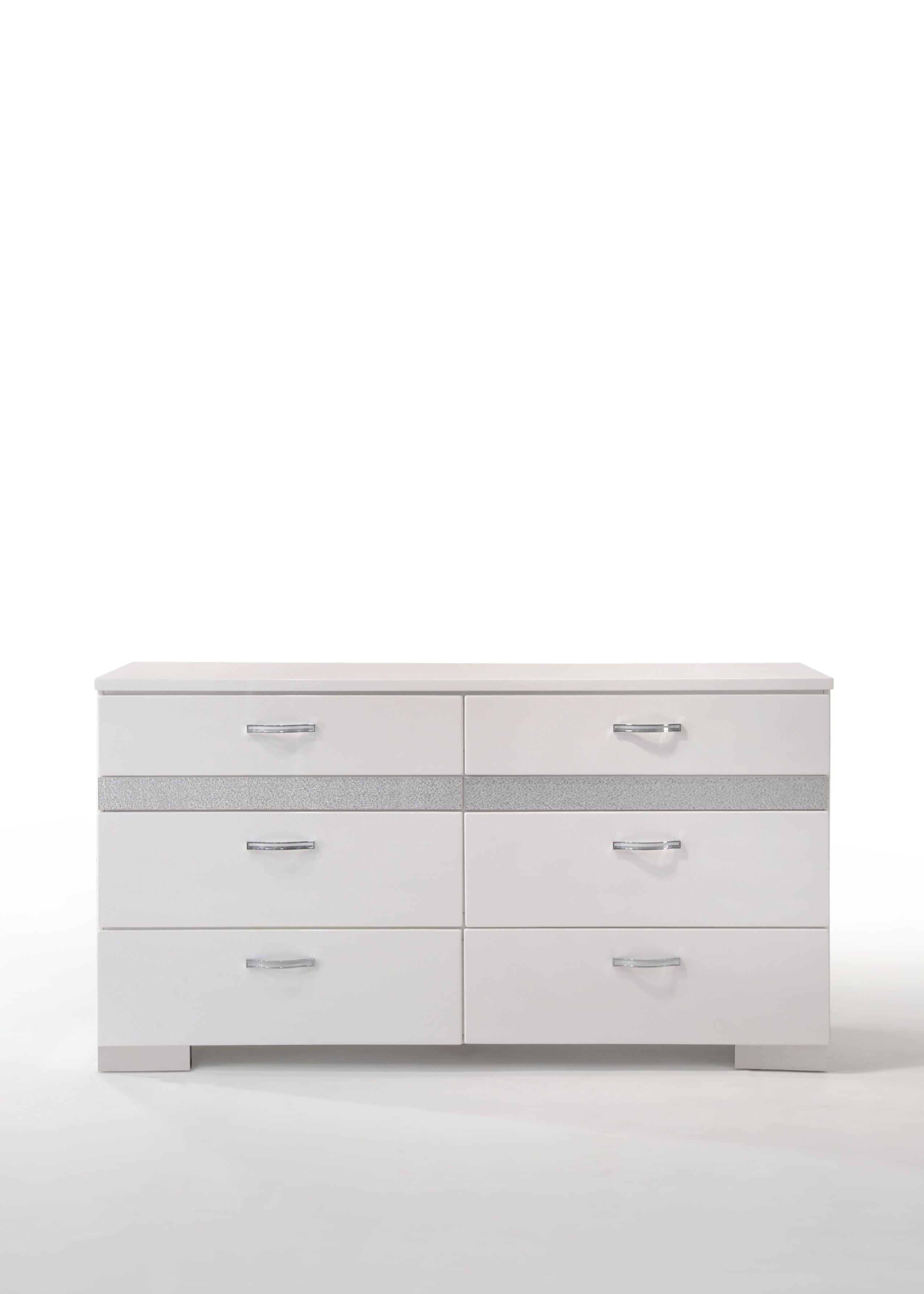 Naima II White High Gloss Dresser Naima II White High Gloss Dresser