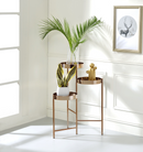 Namid Gold Plant Stand - Michael's Discount Furniture