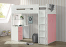 Nerice White & Pink Loft Bed - Michael's Discount Furniture