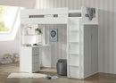 Nerice White & Gray Loft Bed - Michael's Discount Furniture