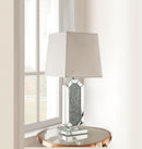 Noralie Mirrored & Faux Diamonds Table Lamp - Michael's Discount Furniture