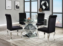Noralie Mirrored & Faux Diamonds Dining Table - Michael's Discount Furniture