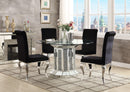 Noralie Mirrored & Faux Diamonds Dining Table - Michael's Discount Furniture