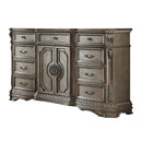 Northville Antique Silver Dresser (WOOD TOP) - Michael's Discount Furniture
