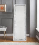 Nysa Mirrored & Faux Crystals Accent Mirror (Floor) - Michael's Discount Furniture