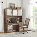 Orianne Antique Gold Computer Desk & Hutch - Michael's Discount Furniture