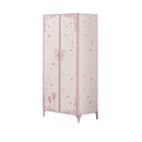 Priya II White & Light Purple Armoire - Michael's Discount Furniture