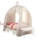 Priya II White & Light Purple Full Bed - Michael's Discount Furniture