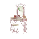 Priya II White & Light Purple Vanity Set - Michael's Discount Furniture