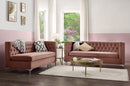 Rhett Dusty Pink Velvet Sectional Sofa - Michael's Discount Furniture