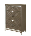 Skylar Dark Champagne Chest - Michael's Discount Furniture