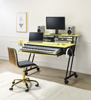 Suitor Yellow & Black Computer Desk - Michael's Discount Furniture
