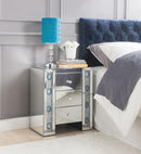 Sonia Mirrored & Faux Agate Accent Table - Michael's Discount Furniture