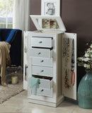 Talor White Jewelry Armoire - Michael's Discount Furniture