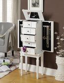 Tammy White Jewelry Armoire - Michael's Discount Furniture