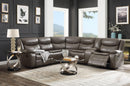 Tavin Taupe Leather-Aire Match Sectional Sofa (Motion) - Michael's Discount Furniture