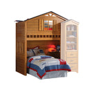Tree House Rustic Oak Loft Bed (Twin Size) - Michael's Discount Furniture