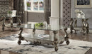 Versailles Antique Platinum & Clear Glass Coffee Table - Michael's Discount Furniture