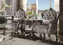 Versailles Velvet & Antique Platinum Chair & 1 Pillow - Michael's Discount Furniture
