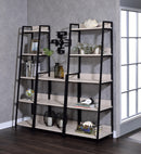 Wendral Natural & Black Bookshelf (3-Tier) - Michael's Discount Furniture