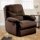 Arcadia Chocolate Microfiber Recliner (Motion) - Michael's Discount Furniture