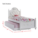 ALANA PLATFORM BEDROOM SET W/ STORAGE TRUNDLE - Michael's Discount Furniture