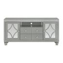 Avril 70" TV Stand in Silver - Michael's Discount Furniture