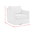 Acacia Swivel Chair in Freya Light Blue - Michael's Discount Furniture