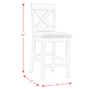 Alex 60" 7Pc Counter Dining Set - Michael's Discount Furniture