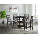 Amherst Counter Height Dining Set-Table and Four Side Chairs - Michael's Discount Furniture