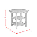 Amherst Counter Table w/Wood Leg Grey Finish - Michael's Discount Furniture