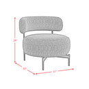 Antonia Swivel Chair in Heron Black - Michael's Discount Furniture