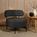 Antonia Swivel Chair in Heron Black - Michael's Discount Furniture