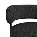 Antonia Swivel Chair in Heron Black - Michael's Discount Furniture